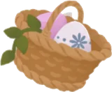 かくれんぼたまごのバスケット