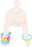 カラフルなリストバンド