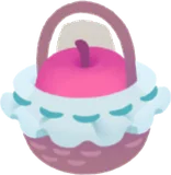 すっぽりリンゴのカゴ
