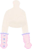 オーガンジーのロング手袋
