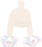 シロキクラゲのフリルカフス