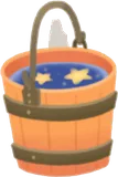 星がゆらめく釣りバケツ