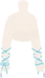 クロスリボンの腕飾り