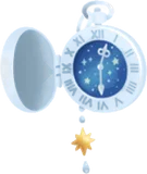 出発の時を知らせる懐中時計