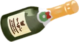 シャンパンのミニチュア
