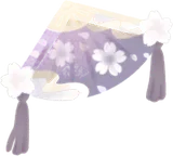 白桜の舞う扇