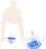 ガラスのハーブティーセット