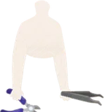 ニッパーとピンセット