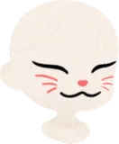 猫フェイスシール