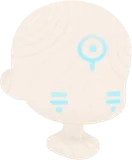 古代文字のフェイスペイント