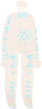 古代文字のボディペイント
