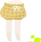 ブカブカのチェックパンツ