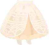 ナチュラルレーススカート