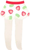 フルーツサンドモチーフスカート