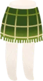 深緑ツイードミニスカート