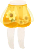 ハチミッ色の花のパンツ
