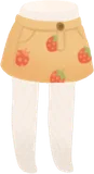 イチゴ柄スカート