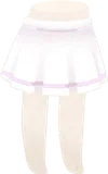淡色のスクールスカート