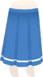 納色のスクールロングスカート
