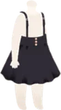 サスペンダー付きスカート