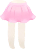 ピンクフラワースカート