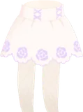 薔薇のスカラップスカート