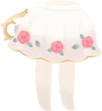 薔薇柄のティーカップスカート