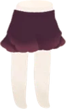 ブラウンフリルショートパンツ
