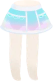 ネオンカラーホロスカート