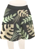 ボタニカル柄ワイドパンツ