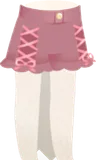 レースアップショートパンツ