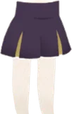 ハイウエストキュロットパンツ