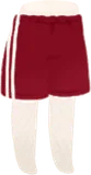 ジャージハーフパンツ・赤