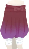 朱色のたっつけ袴
