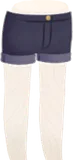 デニムのショートパンツ