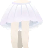 シロホウライタケのスカート