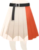 ツートンプリーツスカート
