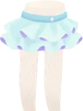 白いフリルキュロット