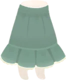 リネンスカート・緑