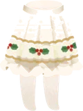 ヒイラギ柄スカート・ベージュ