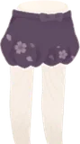 白桜柄の小袴