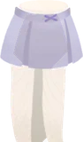 ラベンダーのプリーツスカート