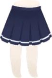 ラインアクセントプリーツスカート