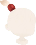ビーズの髪留め