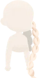 きらめくサイド三つ編み