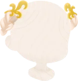 ゆる編み込みと髪飾り