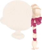奥ゆかしいリボンお団子エクステ