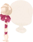 華やかなリボンお団子エクステ
