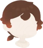 簡単に束ねられた髪