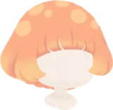 おちゃめなベージュキノコヘア